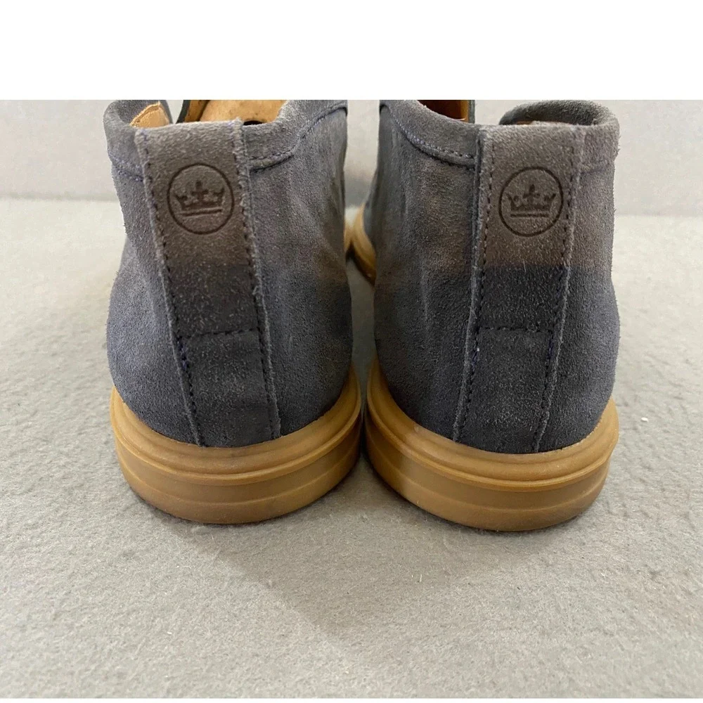 Peter Millar Collection Mens 9M Gray Suede Slip On Chukka Boots  Brazil